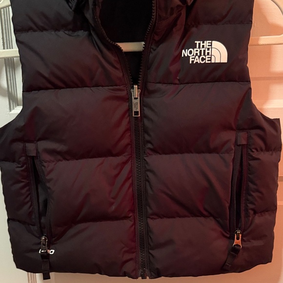 The North Face Dark Puffer Vest with Hood - Picture 3 of 4